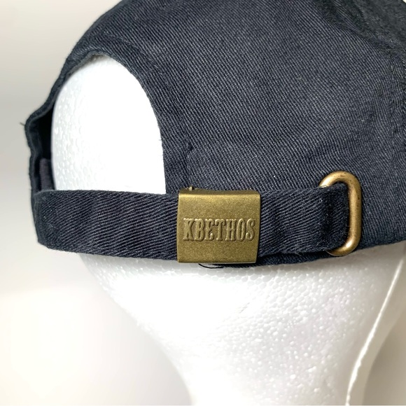 KBETHOS Black Distressed Baseball Cap with USA Flag Adjustable Strap Unisex - Picture 12 of 15